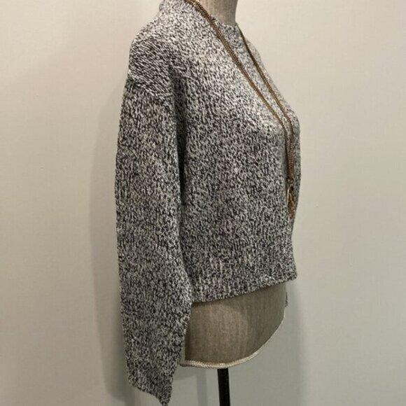 H&M Black Marbled Knit Crew Neck Sweater​​​​ - Picture 8 of 11